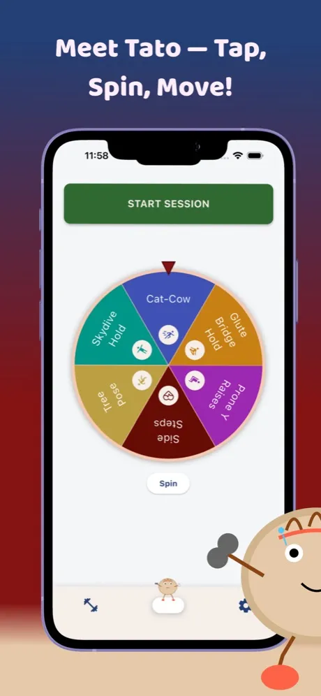 Tato app — Meet Tato, Tap, Spin, Move!